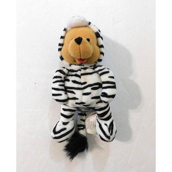 Disney Store Winnie The Pooh Zebra Plush Toy Soft Black White Stripes 8” - Picture 4 of 6